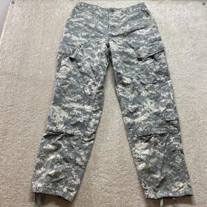 Army Combat Uniform‎ Pants Mens Medium Regular Camo Cargo Military Button Fly